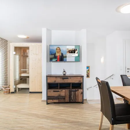 H21 - Modernes 145qm, 4sz, Wellnessbereich Mit Sauna Und Dachterrasse Mit Panoramablick, Kuehlen Und Heizen Mit Geothermie * Фюген